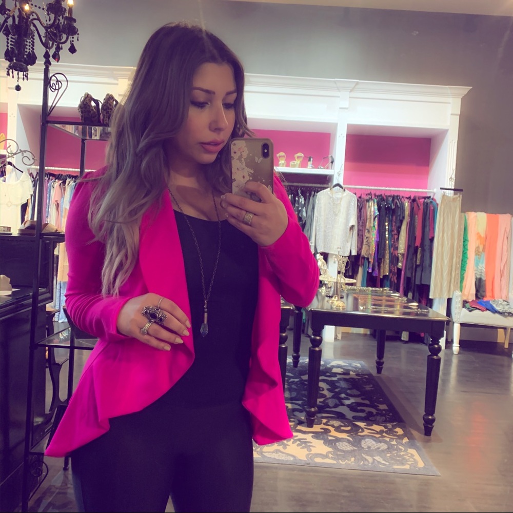 Hot Pink Stretchy Blazer 💕